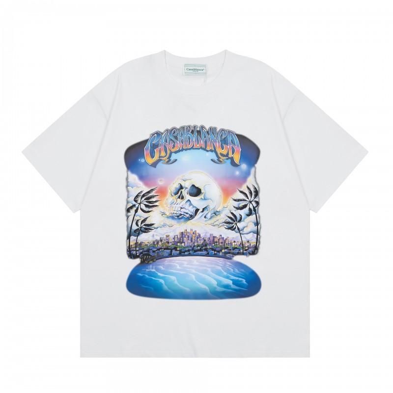 2026 Unisex Casual Round Neck Short Sleeve T-Shirt Cotton Print Loose Fit Hip Hop Style