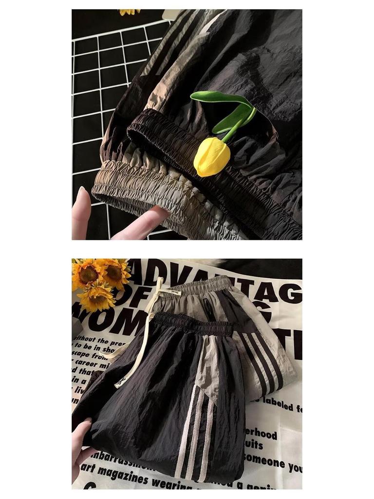 Мужские летние шорты в полоску в стиле ретро, быстросохнущие, для повседневной носки, трендовые