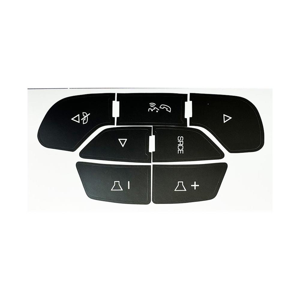 1x Steering Wheel Navigation Radio Button Sticker Decal For Chevy Silverado 1500