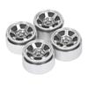4 PCS 1.9 Inch RC Beadlock Wheel Hubs Aluminum Alloy CNC RC Wheel Rims Hub Replacement for Axial