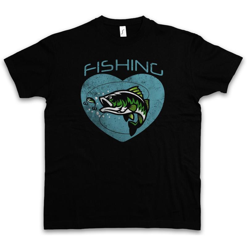 Heart Fishing Bass Lure T-shirt
