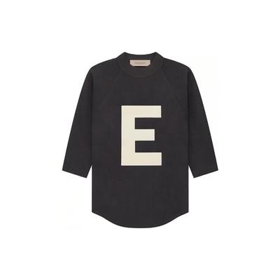 Fear of God Essentials Детская футболка с длинным рукавом и принтом большого логотипа SS22, топ для детей FOG-SS22-996