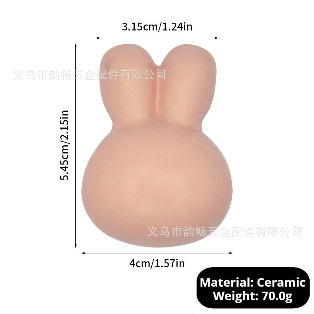 Little Rabbit Ceramic Pull Handle for Wardrobes/Cabinets/Drawers 5 Colors Single-hole Cabinet Door Drawer Furniture Handle