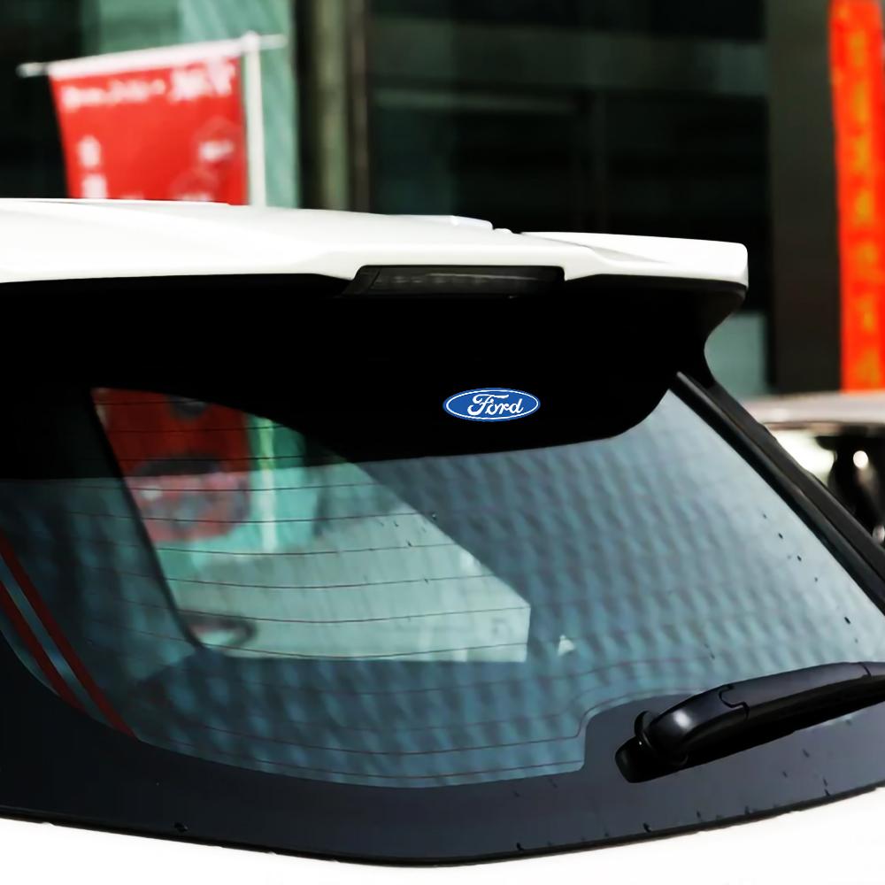 AAAMX1 2/4pcs Car Body Badge Stickers Trunk Emblem Decoration Accessories For Ford Mustang Fiesta Fusion Focus Escape Edge Kuga Mondeo