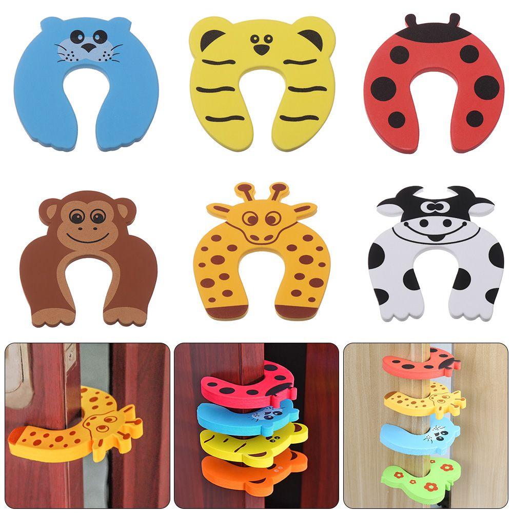 Kitchen Bedroom Soft Kids Cartoon Animal Door Clip Guard Door Stopper Baby Safety Finger Protector