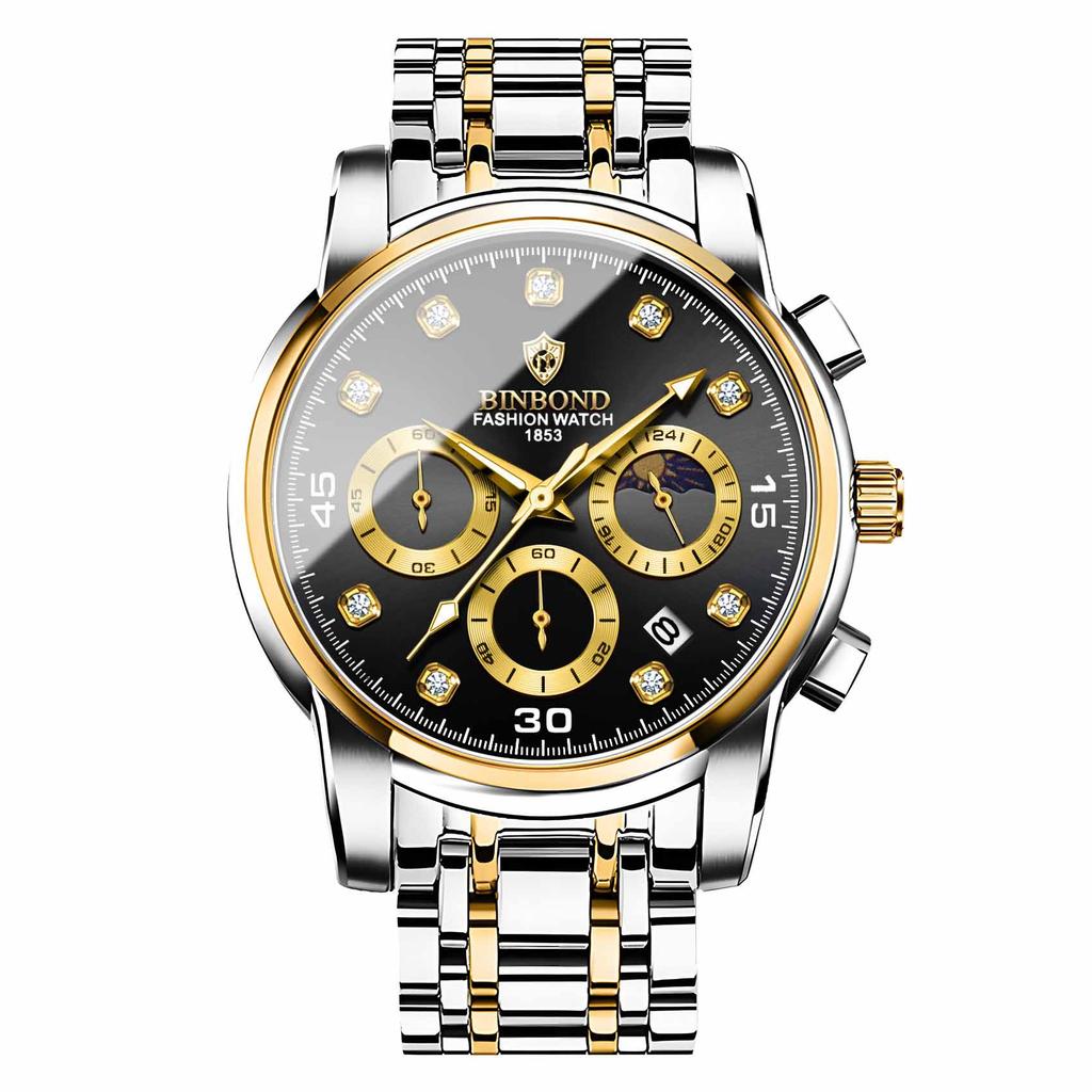 Мужские водонепроницаемые светящиеся наручные часы-будильник для бега