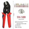 SN-58B Pliers for Wiring Harness Terminals: Compatible with 2.8mm/4.8mm/6.3mm Plugs and VH3.96 Connectors.
