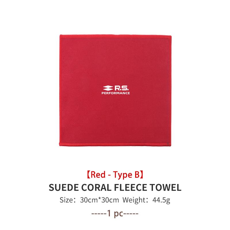 Coral Car Wash Cloth Microfiber Towel Car Cleaning Drying Cloth For Renault Dacia RS Megan Scenic Logan Laguna Clio 3 4 Kadjar n333