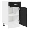 Hanging Cabinet with Shelf Black Oak Effect 40 x 46 x 81.5 cm