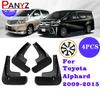 Подходит для Toyota Alphard Vellfire 20 AH20 2009-2015 Брызговики Брызговики Защитный Козырек Грязезащитные Щитки Передние Задние Аксессуары 2010 11