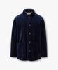 Man On The Boon Velvet Collar Button-Up Jacket_Navy 4715309016