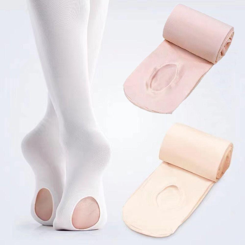 60D Ballet Tights with Hole Seamless Pantyhose New Dance Stockings for Girls