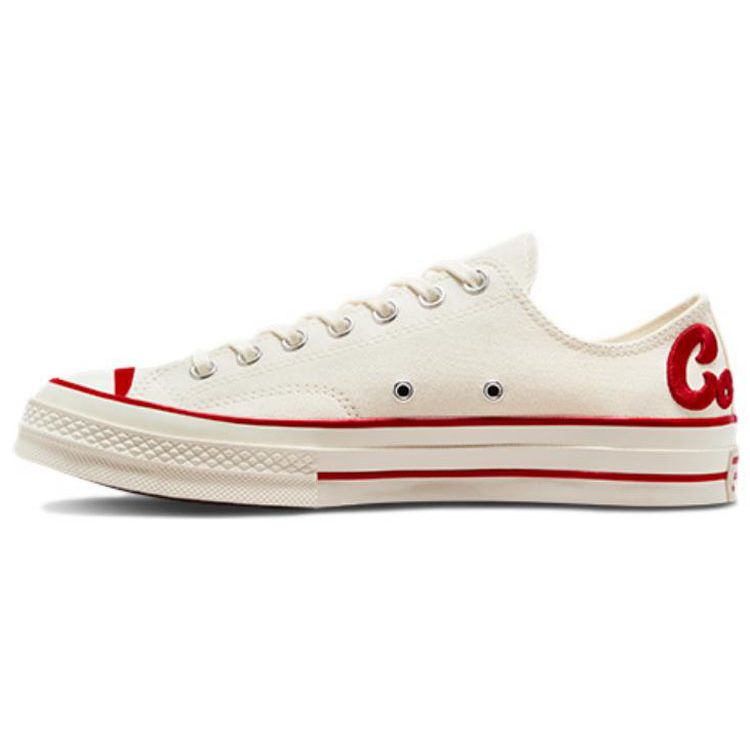 Converse 1970s Classic Trend Durable Low Top Canvas Shoes Unisex Sneakers White Red A04176C