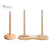 Wooden Yarn Holder Single or Double Yarn Skein Holder Desk Yarn Thread Dispenser Spinner for Crocheting Twirling Yarn Knitting Embroidery Accessory