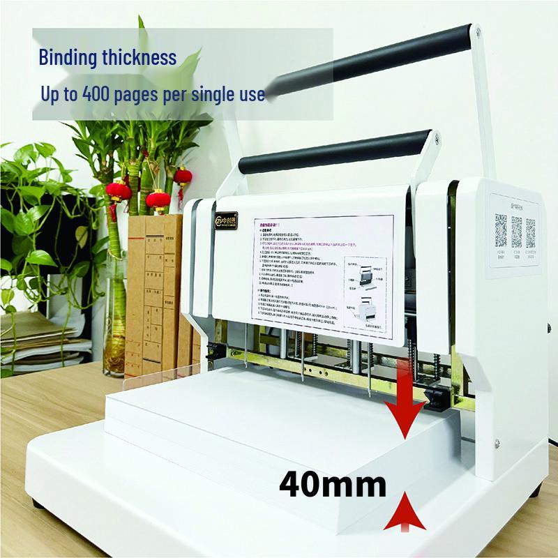 Zhongchuang'en CN-CD3130 Semi-Automatic Electric 3-Hole Archive Binding Machine CN plug (adapter included)