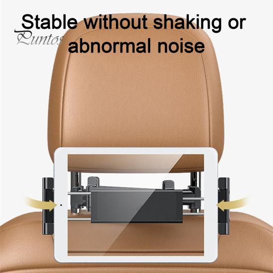 Крепление на подголовник заднего сиденья, прочный держатель для планшета и телефона с металлическим замком и силиконовыми ручками, выдвижной автомобильный аксессуар для семейных путешествий