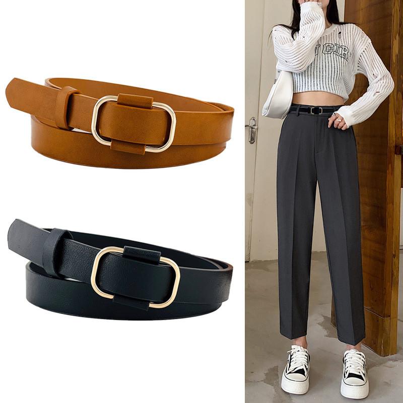 Sophisticated Women's Pu Leather Belt Smooth Closure Adjustable For Fashionable Wear