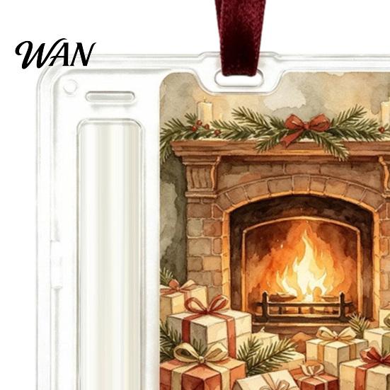 Holiday Money Holder for Kids Christmas Cash Ornament, Acrylic Holder, Box Hanging Decoration Xmas Tree, Stocking Stuffer, Creative Gift Ideas