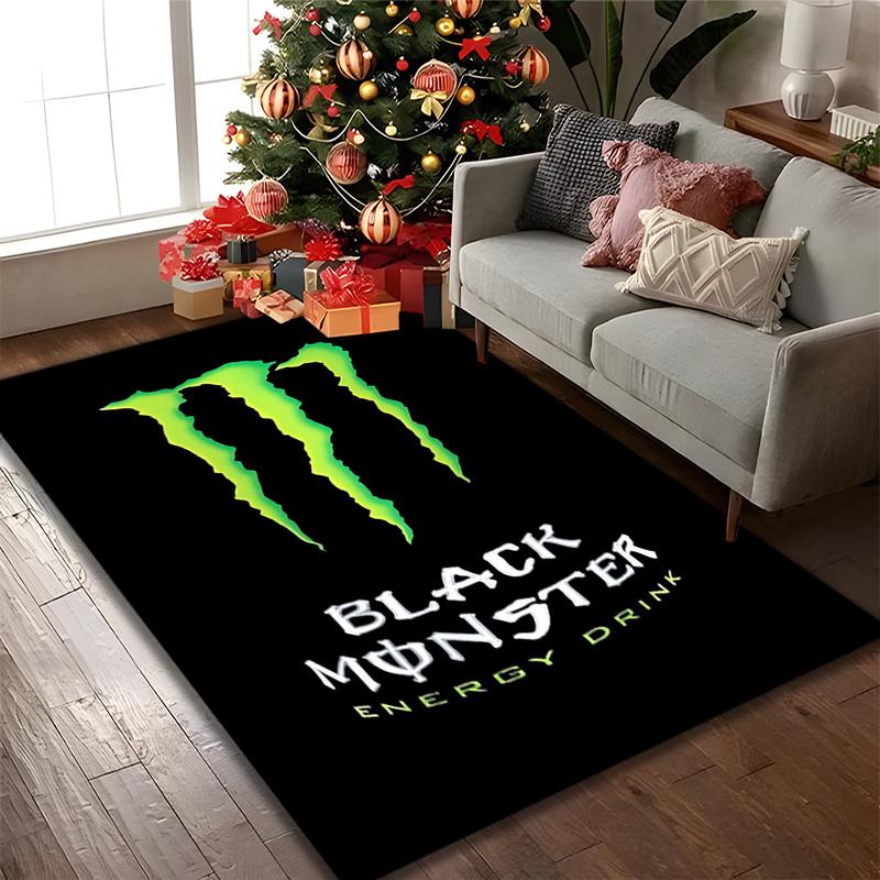 [Monster Printed Carpet] Non-slip Office Rug, Cozy Area Carprt for Living Room Use, Soft Home Sofa Chair Mat