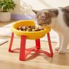 With Stand Slow-Feeding Bowl Bite-resistant Anti-Overturning Bowl Elevated Cat Bowl  Outdoor Use