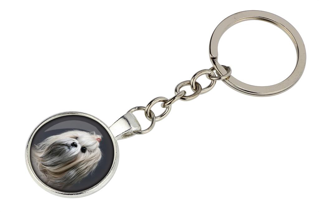 Lhasa Apso - Keychain In a Box, Own Photo, Keychain Pendant from Art-Dog Brand