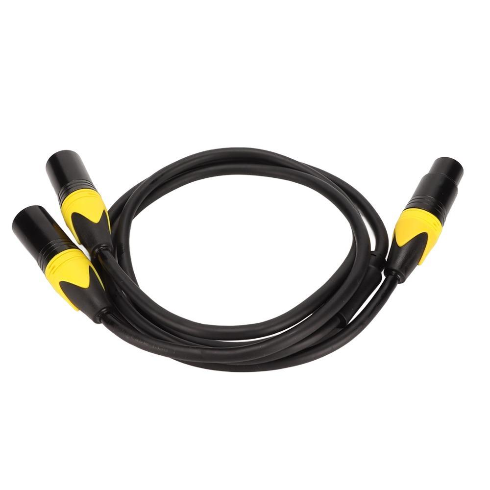 Plug and Play Female to Dual Male Noiseless XLR Audio Y Adapter Cable  Speaker Connection
