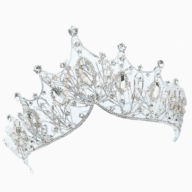 Bridal Crown Styling Wedding Accessories Handmade Wedding Rhinestone Marquise Korean New Style