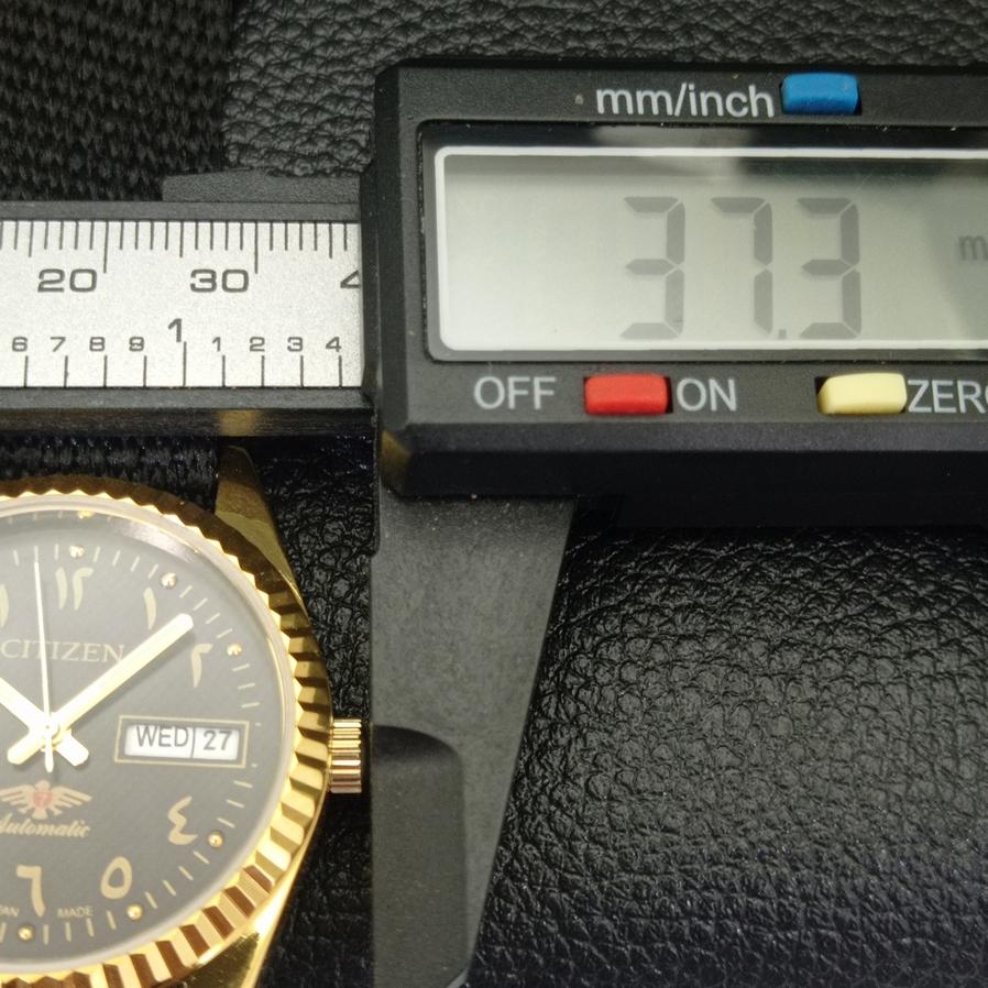 ВОССТАНОВЛЕННЫЕ МУЖСКИЕ ЧАСЫ CITIZEN AUTOMATIC 8200 JAPAN ARABIC С ЧЕРНЫМ ЦИФЕРБЛАТОМ a427236-2