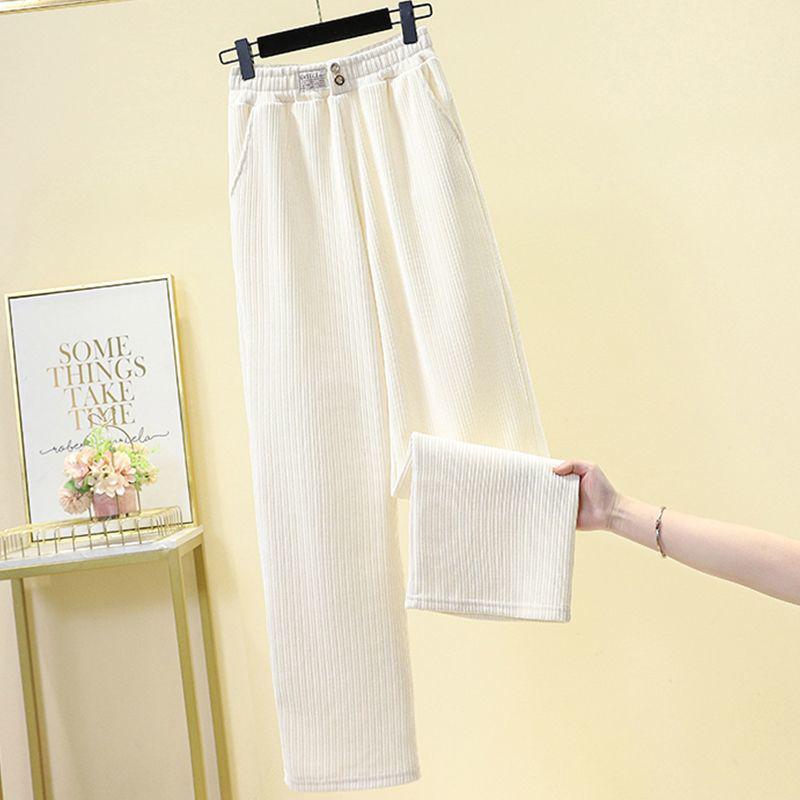 Сладкий осенне-зимний женский вязаный костюм с капюшоном на двойной молнии