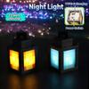Pixel Style Night Light Keychain Portable Block Lantern Usb Charging Atmosphere Light Backpack Ornament Gamer Novelty Gifts