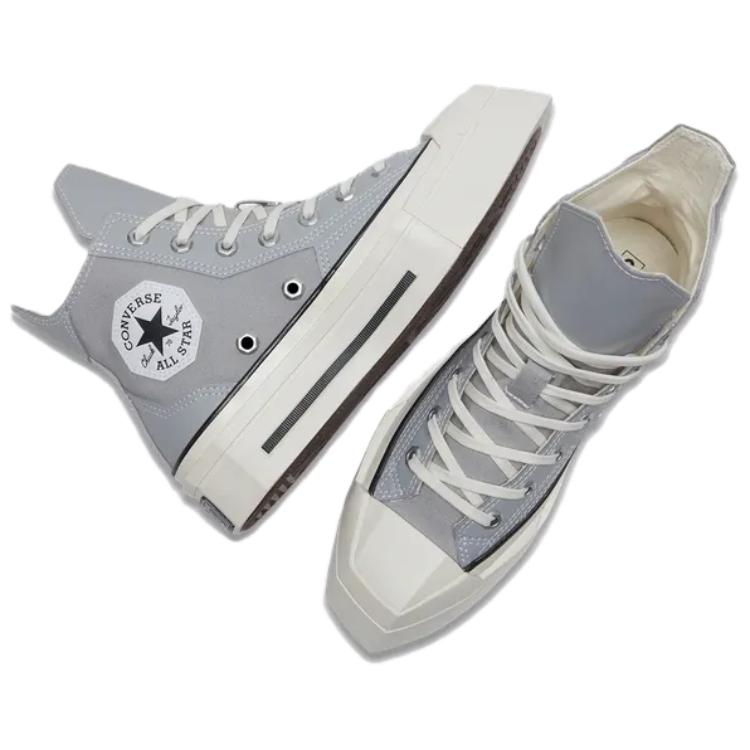 Converse Кеды Chuck 70 De Luxe Squared High Серый Зона/Черный/Эгрет Унисекс A08280C