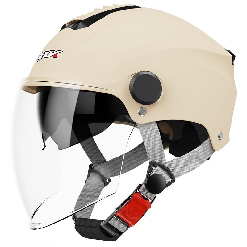 3C Certified Dual Lens Motorcycle Helmet Adults Unisex Electric Scooter Use ABS Half