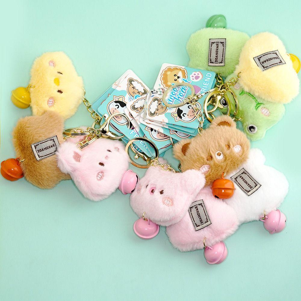 Plush Animal Frog Plush Bag Pendant Bunny Cartoon Plush Keychain  Backpack Pendant
