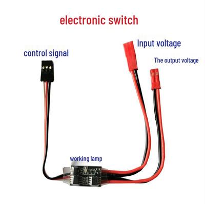 Электронный переключатель RC высокого тока 20A 3-30В для дронов, модельной авиации, защиты растений и управления водяным насосом через ШИМ-сигнал