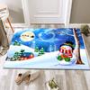 Christmas Floor Mat Festive Atmosphere Feeling Absorbent Non-slip Foot Mat Household Door Floor Mat