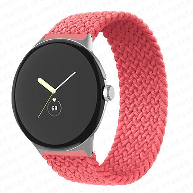 Плетеный Solo Loop для ремешка Google Pixel Watch Аксессуары для умных часов Эластичный нейлоновый ремешок Браслет correa Pixel Watch Active band
