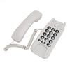 Wall Mount Phone Corded Volume Adjustable Ringer Redial Wall Telephone for Hotel Office White