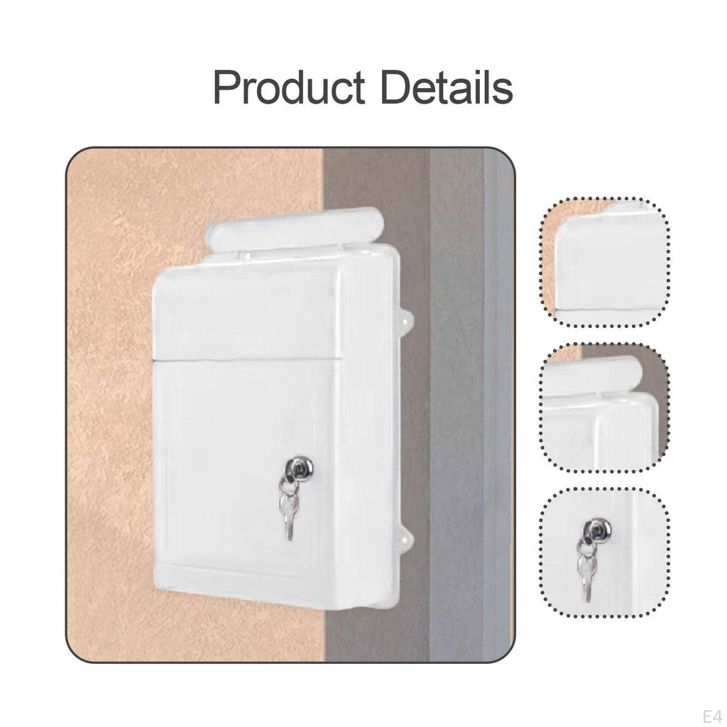 Large Capacity Wall-Mounted Drop Box with Key Access for School And Office Use