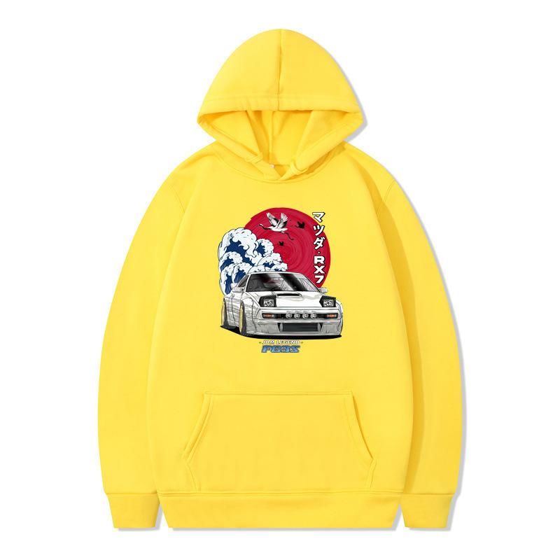 Независимая станция Осень и Зима Новый автомобиль Свободный топ Модный повседневный худи Мужская и женская одежда