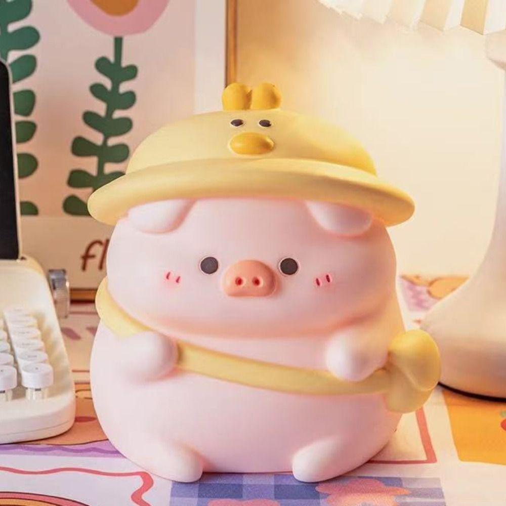 Resistant Fall Cute Piggy Bank Large Capacity Saving Box Cartoon Pig Money Box Students Gifts