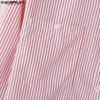 INCERUN Spring Men Lapel Long Sleeve Striped Shirts Casual Baggy Tops