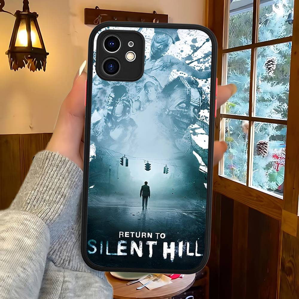 Хоррор Игры S-Silent H-Hill Для Силиконового Матового Чехла Телефона Для IPhone 16 Pro Max 15 14 13 12 11 X XS MAX