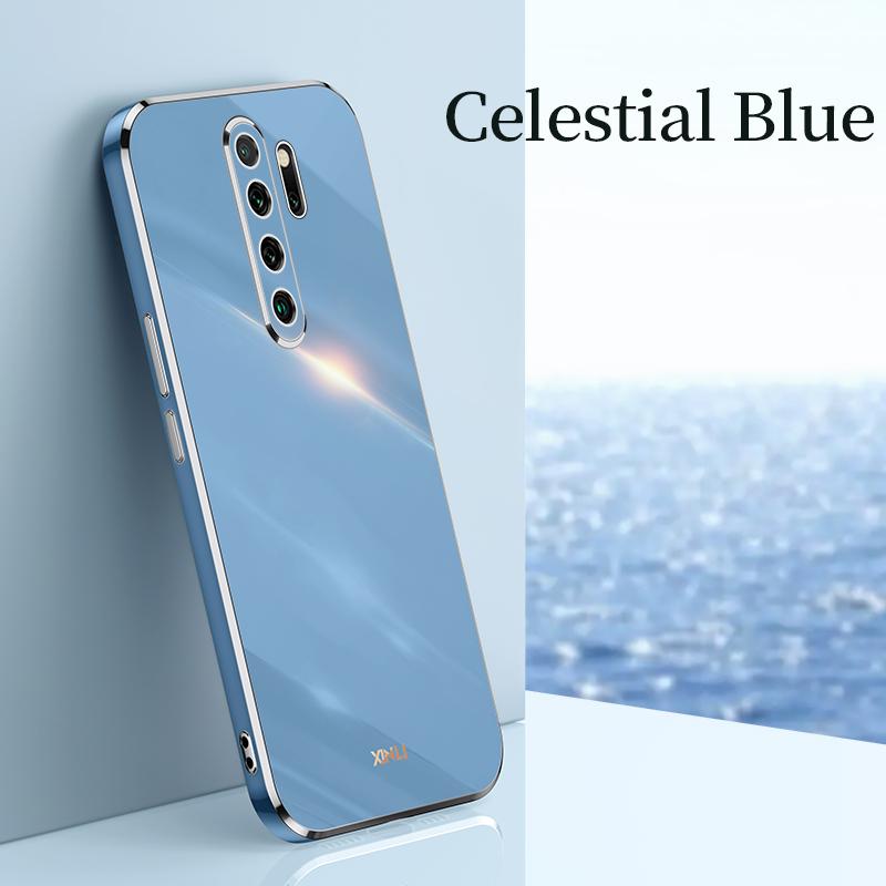 Plating Gold Frame Phone Case On For Xiaomi Redmi Note 8 2021 New 9 S Note8 8T Note9 Pro 9s 9T 9A 9AT Soft Silicone Cover