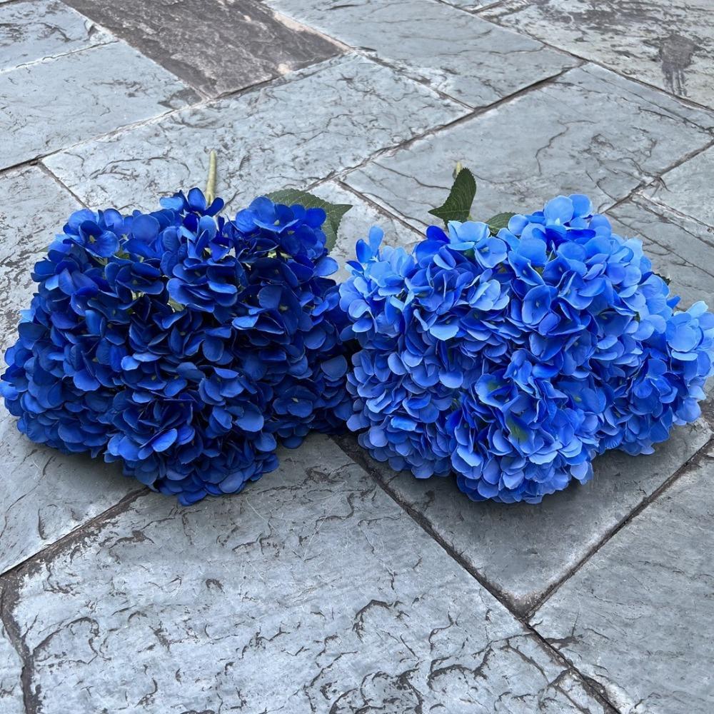 Шелковые искусственные цветы гортензии большого размера, имитация свадебной флористики для домашней вечеринки, свадьбы