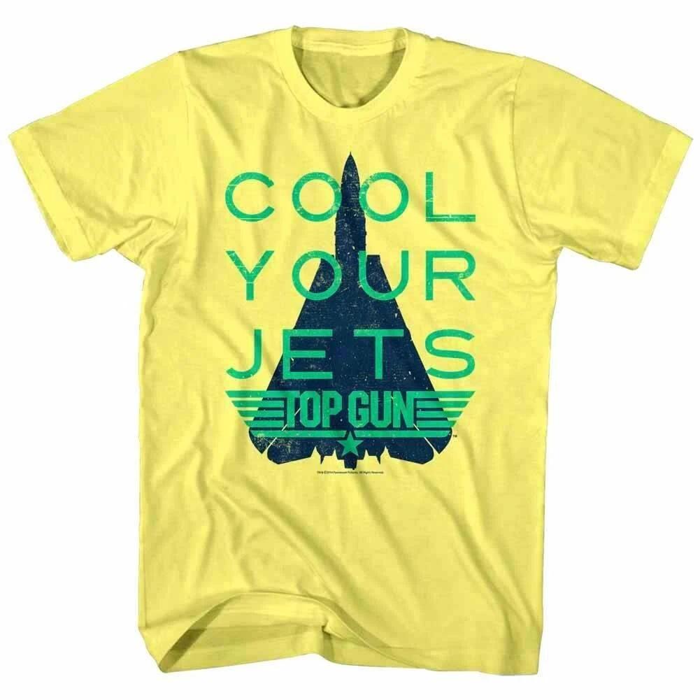Top Gun Cool Your Jets Men's Yellow T Shirt