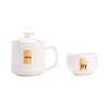 Su's Ceramic Mutton Fat Jade Porcelain Tea Master Cup Gift Set