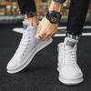 Осенне-зимние высокие кроссовки для мужчин, высококачественные кроссовки на платформе класса люкс, дизайнерские кроссовки для мужчин, модные белые кроссовки с застежкой-молнией для мужчин