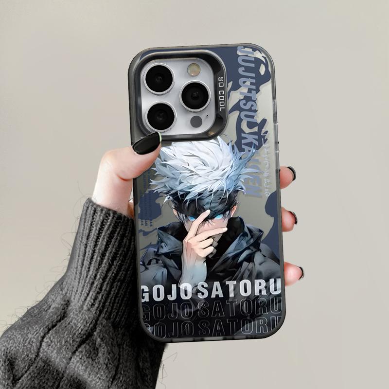 Upgraded IMD Case Gojo Satoru Printed Shockproof Protective Soft TPU Shell Case Full Back Cover for iPhone Samsung