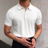 2023 Summer New Casual Men's Clothing Lapel Fashion Loose Solid Color Short Sleeve Spliced Button Thin Youth Trend Polo Shirt