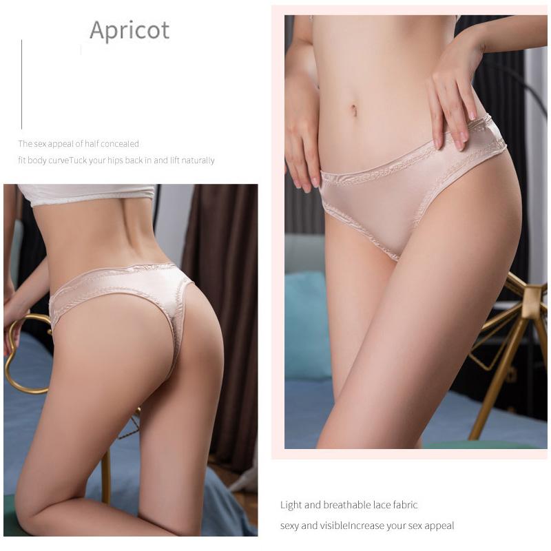 Женские сексуальные невидимые стринги-стринги, трусики из ледяного шелка, бесшовные трусы, нижнее белье, нижнее белье